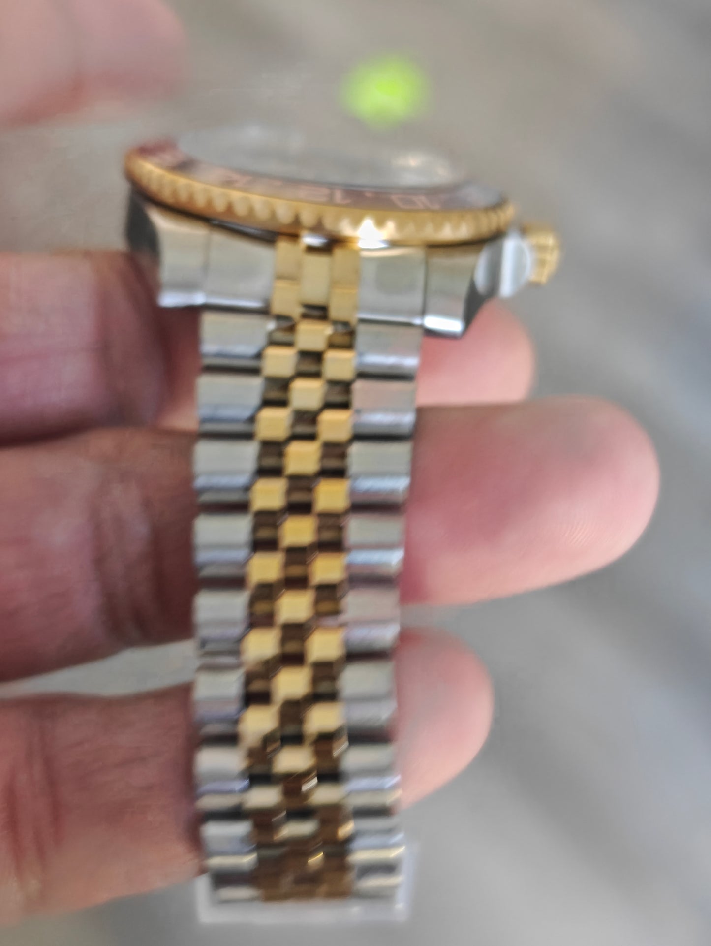 Custom Seiko Rootbeer GMT Gold watch