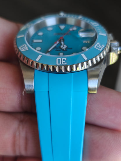 Custom Seiko Baby Blue Watch