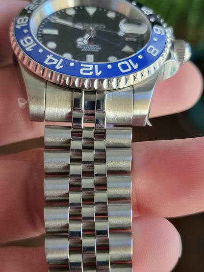 Custom Seiko GMT Batgirl Watch