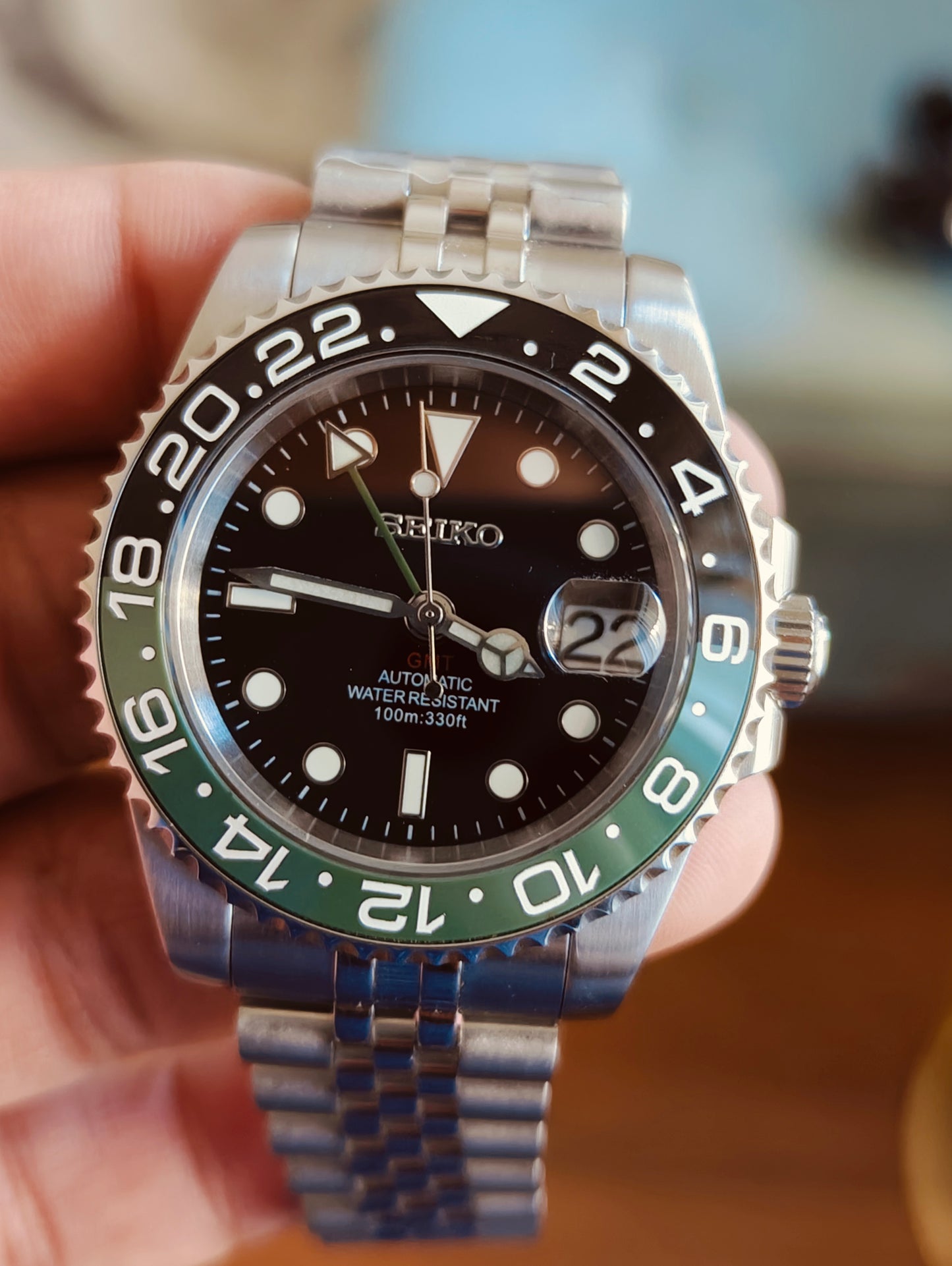 Custom Seiko GMT Sprite Watch