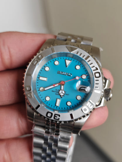 Custom Seiko Tifany Blue YachtMaster Watch