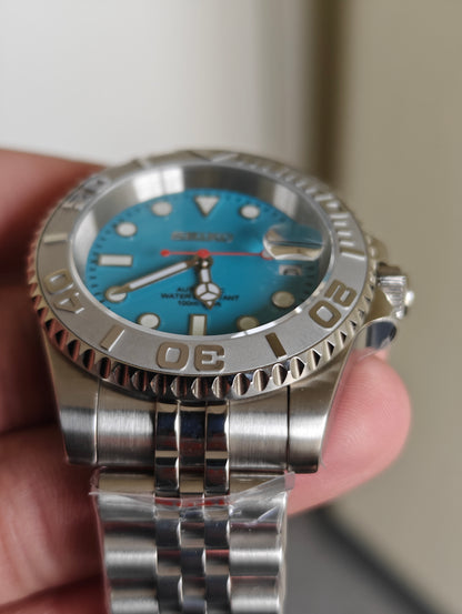 Custom Seiko Tifany Blue YachtMaster Watch