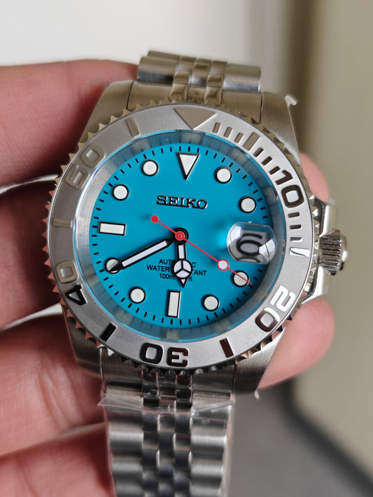 Custom Seiko Tifany Blue YachtMaster Watch