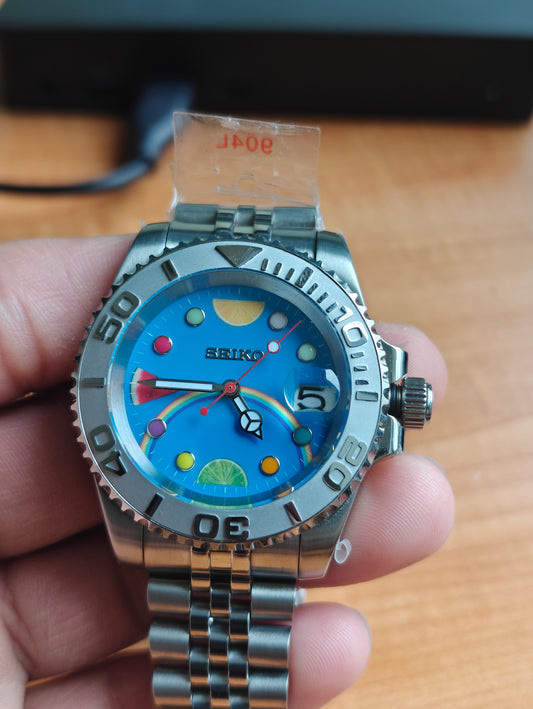 Custom Seiko Fruit Rainbow YachtMaster Watch