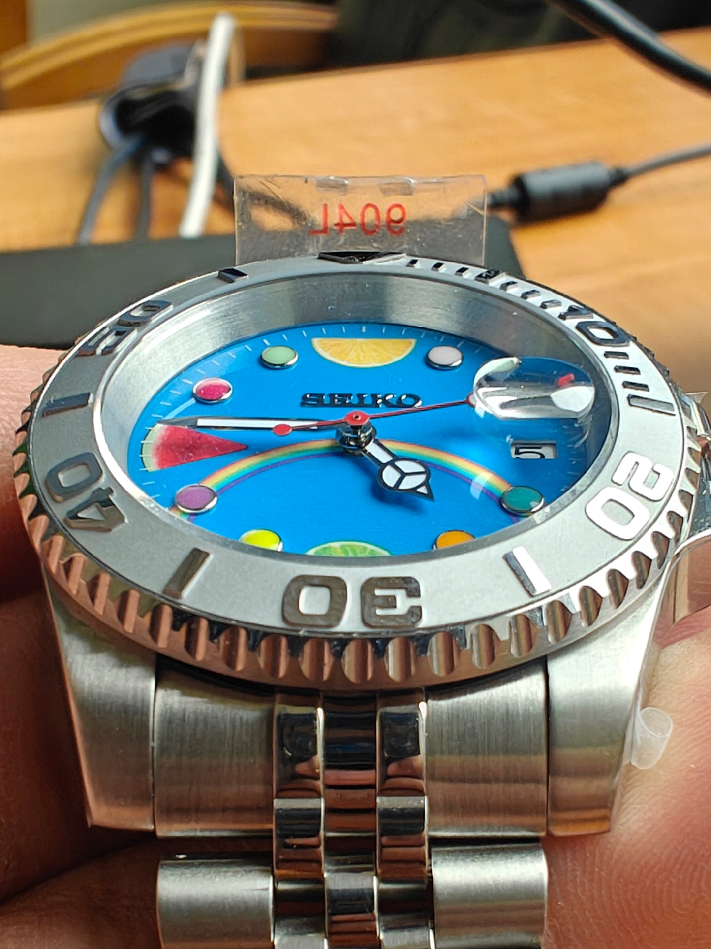 Custom Seiko Fruit Rainbow YachtMaster Watch