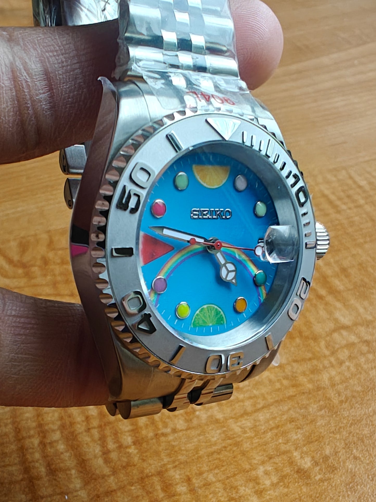 Custom Seiko Fruit Rainbow YachtMaster Watch