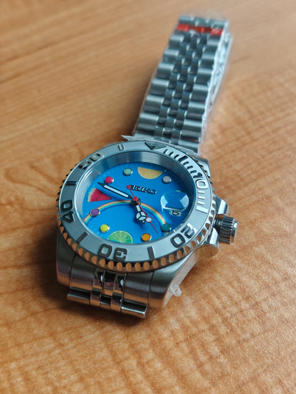 Custom Seiko Fruit Rainbow YachtMaster Watch