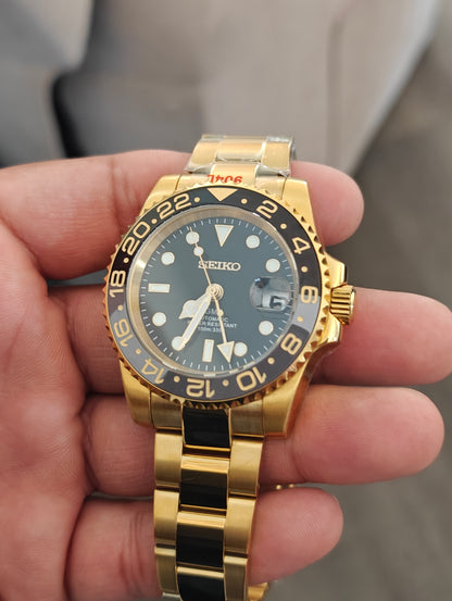 Custom Seiko Guiness GMT Watch