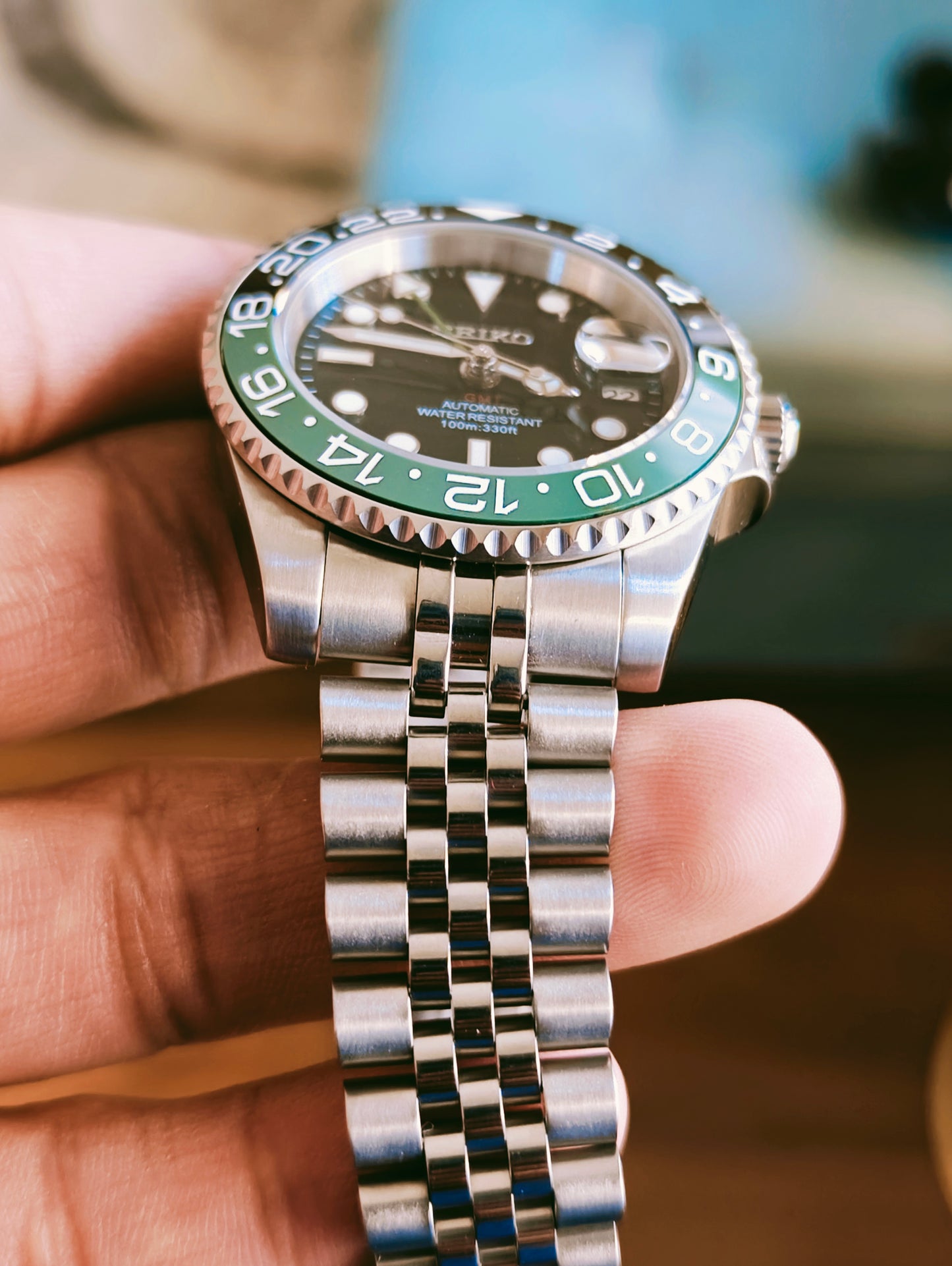 Custom Seiko GMT Sprite Watch