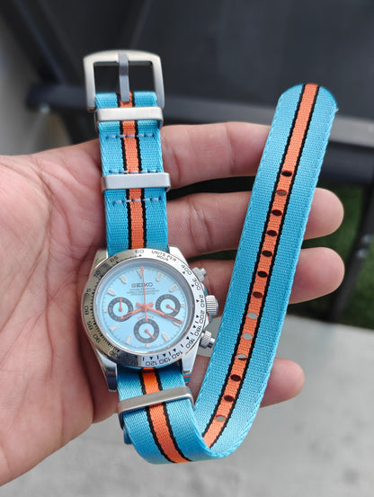 Custom Seiko Daytona Gulf Watch