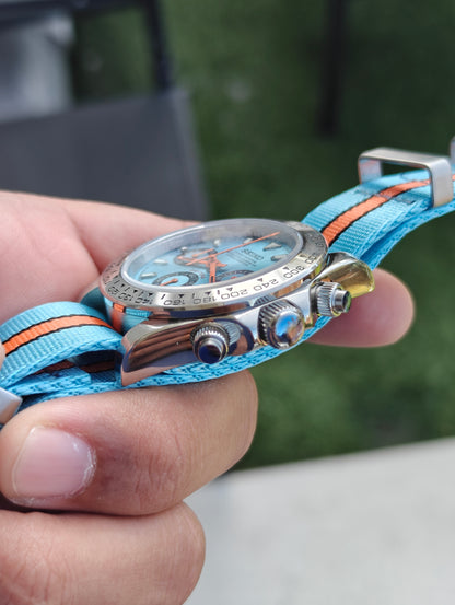 Custom Seiko Daytona Gulf Watch