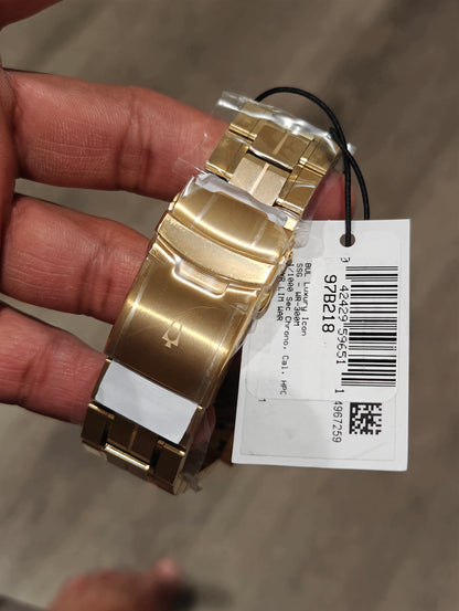 Bulova Precisionist Gold 97B218 Brand New